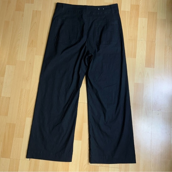 Anthropologie Maeve Colette Magic Fabric Crop Wide Leg Pant in Black 34 - Picture 11 of 15